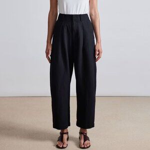 Apiece Apart Bari Cropped Trouser - Black